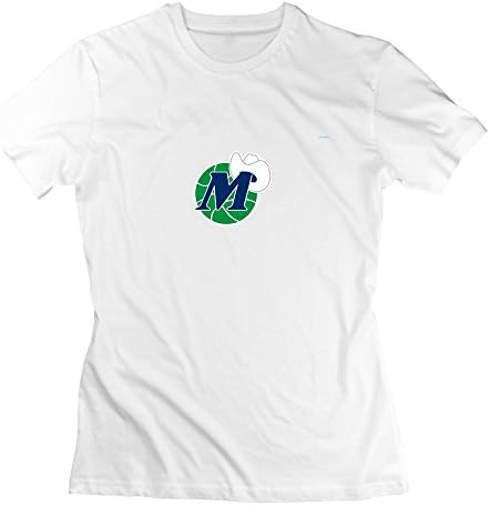 Crew Neck Dallas Mavericks T-Shirt For Women XS White