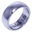 MY WHOLE HEART FOR MY WHOLE LIFE - Inspirational Jewelry - Poesy Ring - High quality etched stainless steel ring. Hypo-allergenic. Inspirational Relationship Jewelry Wedding Band / Wedding Ring / Promise Ring.