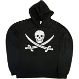 Juniors Hoody : PIRATE SKULL AND CROSSED SWORDS
