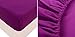 Honeymoon 1800 Brushed Microfiber Bed Sheet Set, Ultra Soft, Queen - Purple