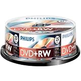 PHILIPS DVD+RW 4.7 GB Data / 120 min. 4X Spindle de 25par Philips