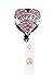 New Custom Bling Rhinestone Pink Heart Nurse Banner Badge Reel/Retractable ID Badge Holder/Pull Reel