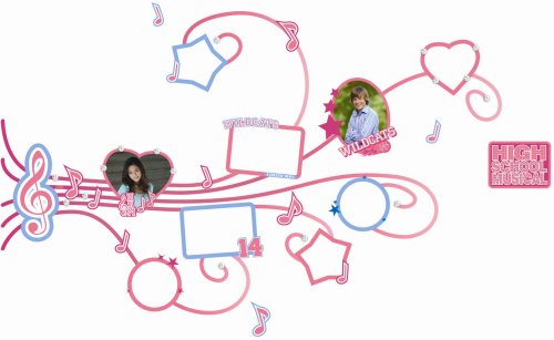Decofun, Disney High School Musical 2 Friends Tree Maxi Wall Sticker, Self Adhesive