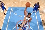 New York Knicks v Denver Nuggets: Al Harrington and Danilo Gallinari Photographic Poster Print by Garrett Ellwood, 24x36