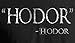 Adult Hodor Hodor Quote T-Shirt