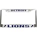 Detroit Lions Chrome License Plate Frame