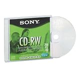 SONY CORPORATION / SON10CDRW700LT / CD-RW Discs, 700MB/80min, 4x, w/Jewel Cases, Silver, 10/pack / Sold as 1 PK
