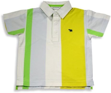 Cool Island - Little Boys Short Sleeve Striped Rugby Shirt