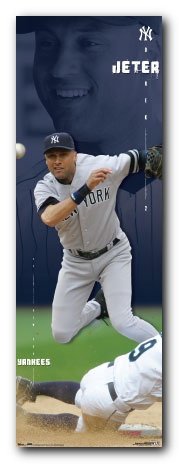 DEREK JETER NEW YORK YANKEES DOOR POSTER 21 X 62 #4357 Door Poster Print, 21x62 Door Poster Print, 21x62