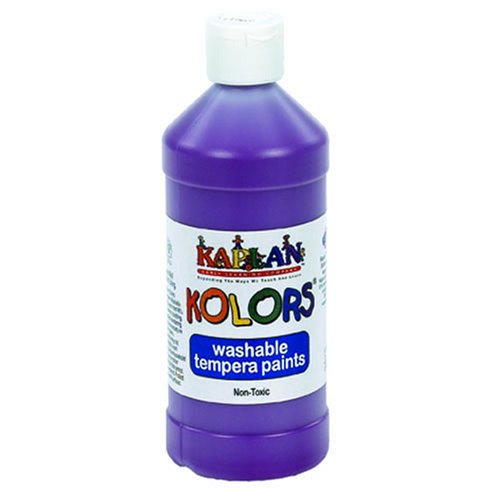 Kaplan Kolors Washable Tempera Paint - Purple (16 oz.)