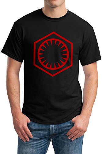Star Wars The Force Awakens First Order Insignia Unisex T-shirt (X-Large, Black)