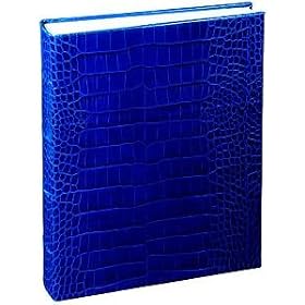 Crocodile-pattern Blue Leather Junior Bound Album by Graphic Image - 8x9.5