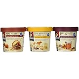 Quaker, Real Medleys Oatmeal, NEW FLAVORS! VARIETY 6 PACK: 2 Bowls of CARAMEL APPLE, 2 Bowls of MAPLE PECAN RAISIN, 2 Bowls of BANANA WALNUT (6 PACK)