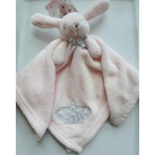 Blankets and Beyond Nunu Pink Rabbit Bunny with Princess Crown Plush