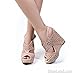 HerStyle Women's Marnee 5-inch Manmade Wedge Sandal with Delicate Perforated Straps