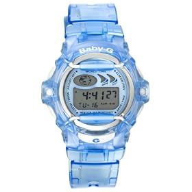 Casio Women's Baby-G Blue Jelly Shock Resistant Sports Watch #BG169-2V