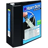 Avery Heavy-Duty Reference View Binder with 5 Inch EZD Rings, Black (79606)