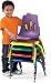 Jonti-Craft 8120JC6004 Berries Plastic Chairs with Powder Coated Legs - 10 Inch Height - Set of 6 - Purple