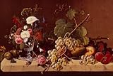 12X16 inch Severin Roesen American Canvas Art Repro Still Life