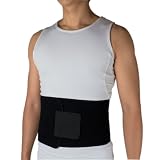 Yasco Adjustable Waist Trimmer Belt, One Size, Black