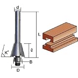 ライト精機 トリマー・ルータービット TR-60 呼称15(75°)*6　　商品名称　超硬アリギリ(コロ付）