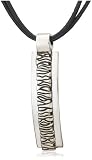 Sterling Silver Fiero Collection Rectangular Pendant by Catherine M. Zadeh, 24