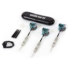 Click here to buy Unicorn GT175 Latinum Steel Tip Dart Set with Compact Case.