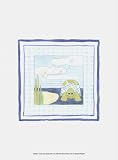 Turtle with Plaid II by Megan Meagher poster print,9.5 in. x 13 in.