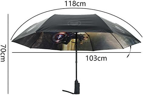 ZCUMB Automatic open and close plug in The avengers alliance totes Guarantee Windproof large umbralla
