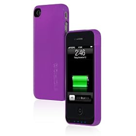 Incipio iPhone 4 4S offGRID Backup Battery Case - 1450mAh - 1 Pack - Carrying Case - Retail Packaging - Glossy Lavendar by 