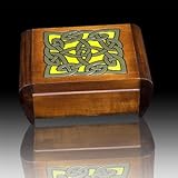 Celtic Dream Eternity Knot Secret Jewelry Keepsake Polish Wood Box