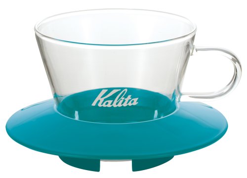 Kalita ウェーブシリーズ ガラスドリッパー 155 12人用 ペパーミントグリーン 05063