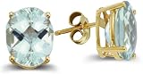6.48 ctw Oval Green Amethyst Stud Earrings