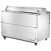True Dual Side S/S 24.5 Cu Ft Milk Cooler w/Aluminum Interior