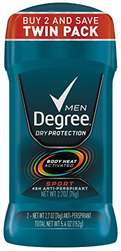 Degree Men, Invisible Solid Deodorant, Sport, Twin Pack, 5.4Ounce (Pack of 2)