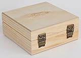 Plant Therapy Wooden Essential Oil Box with Generic Modern Logo- Holds 25 Bottles Size 5-15 mL