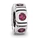 Authentic Pandora Jewelry Silver Red CZ Trinity Spacer Charm