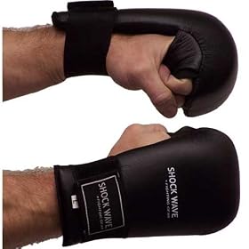 Shock Wave Back-fist sparring gloves - Black