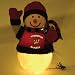 Wisconsin Badgers Fiber Optic Snowman