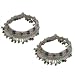 Indian Foot Jewellery Silver Ankle Bracelet Pairs 9.5 inches (sanklt097)