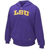 Nike LSU Tigers Purple Youth Classic Full Zip Hoody Sweatshirt