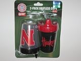 NEBRASKA CORNHUSKERS 8 oz. Team Logo Kids No-Spill SIPPY CUP (2 Pack) by WeSellSports