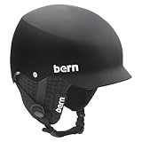 Bern Baker EPS Matte Black Wescott Hatstyle with Audio Helmet