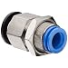 SMC KB Series Polybutylene Terephthalate Piping Module Manifold, Bulkhead Connector, 12mm Tube OD x M22x1 Female