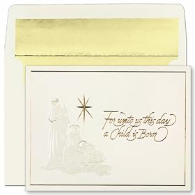 Christ is Born Boxed - Christmas Cards