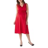 41%2BWQzwDdgL. SL160  Liz Lange® for Target® Maternity Sleeveless Cowl Neck Dress   Red S Reviews