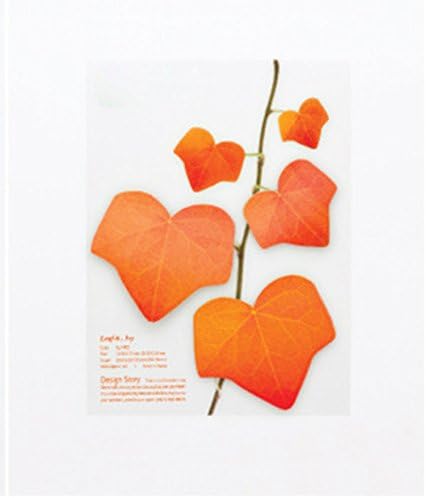 Thinkmax Office Environmental Realistic Leaves Sticky Note Message Posted Red