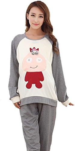 Afterstrom Postpartum Maternal Breastfeeding Clothes Pajamas Home Service Suit X-Large