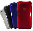 4 APPLE IPHONE HARD BACK CASES COVER APPLE IPHONE 3G S 3GS 2G BLACK RED WHITE AND BLUE