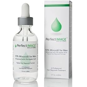 Perfect Image Men Minoxidil 10% & Azelaic Acid 5% Hair Regrowth Treatment 2 oz